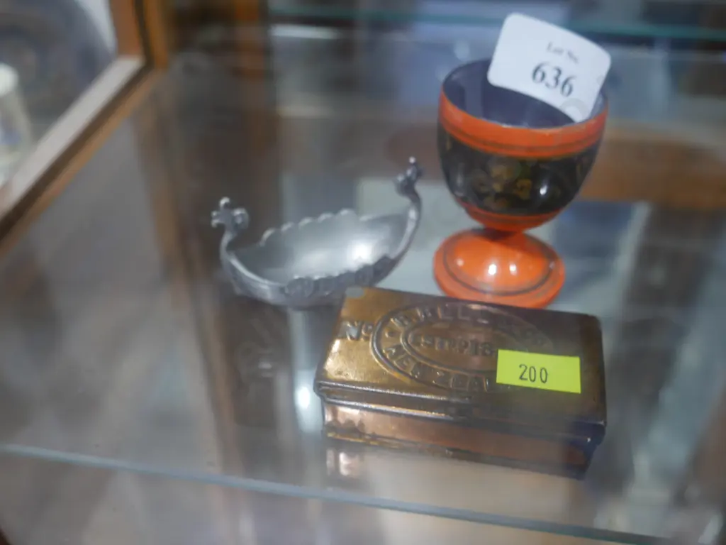 R Bells tin egg cup etc Image 1++