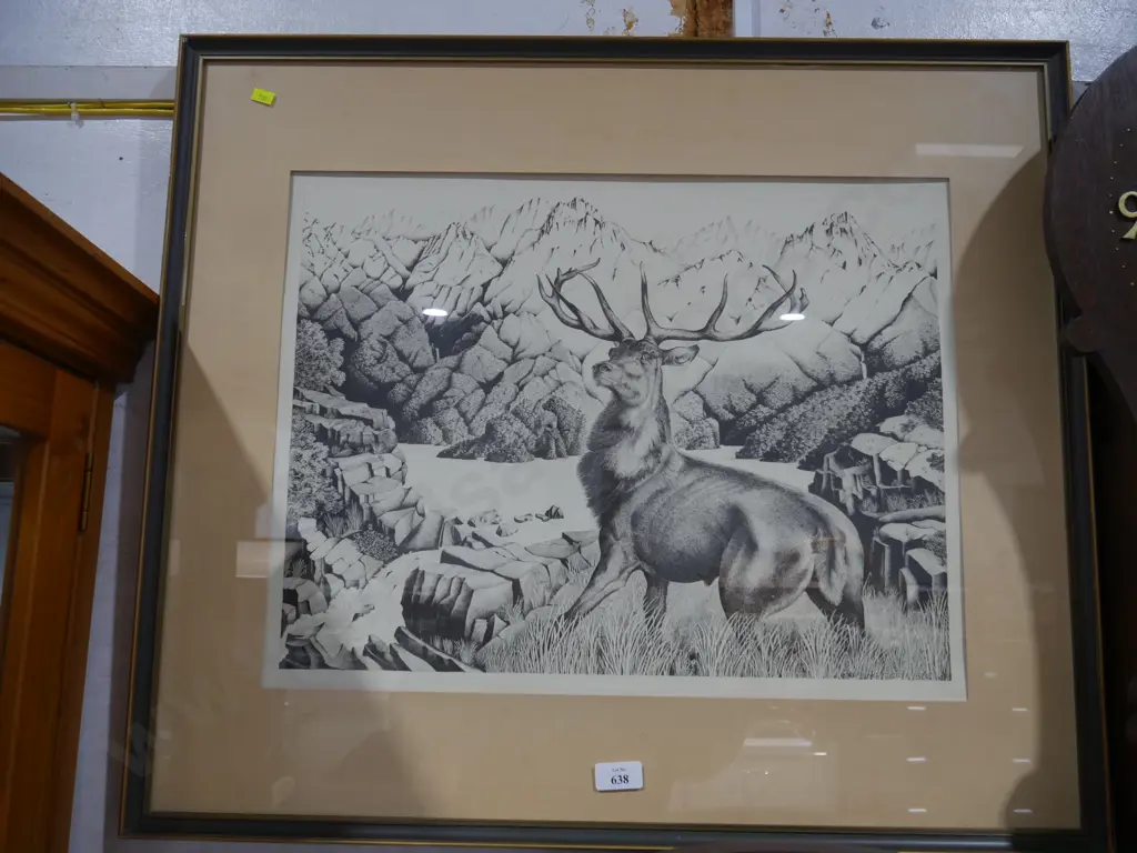 Hamen limited edition stag print Image 1++