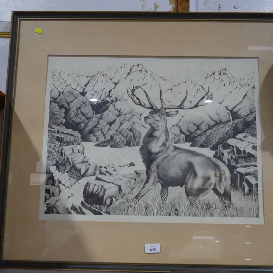 Hamen limited edition stag print