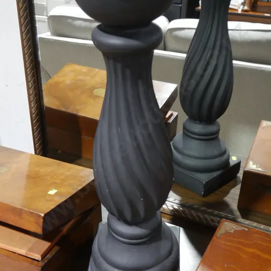 Wooden candlestick holder