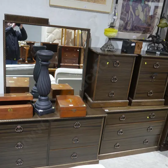 Five piece bedroom suite