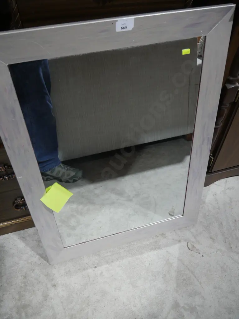 Wood framed mirror silver Image 1++
