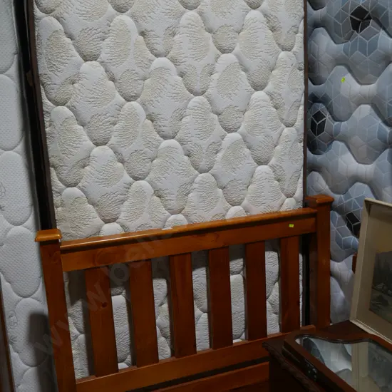Single bed and headboard