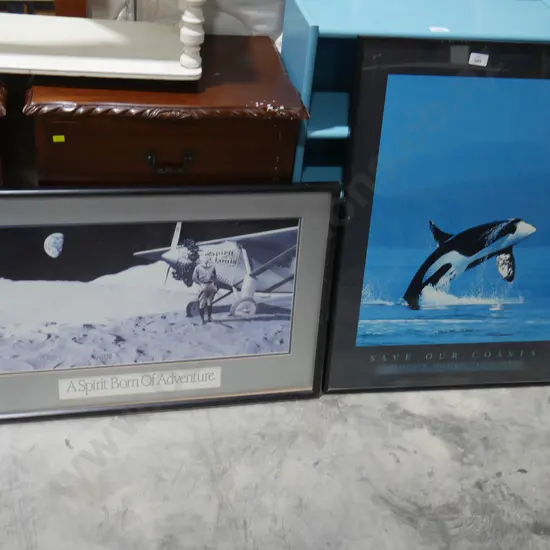 2 framed artworks
