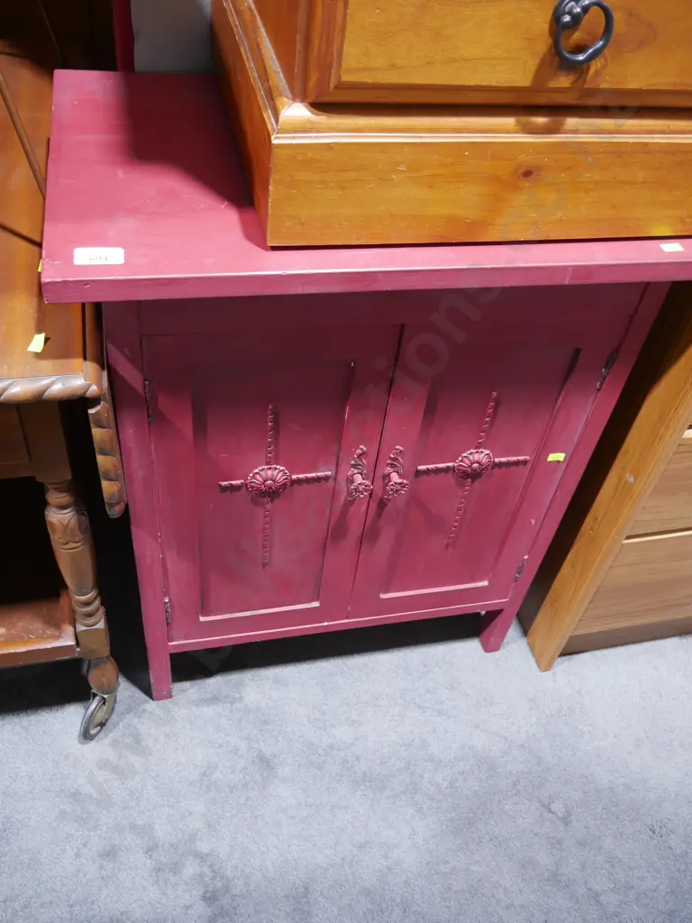 Red wooden cabinet Image 1++
