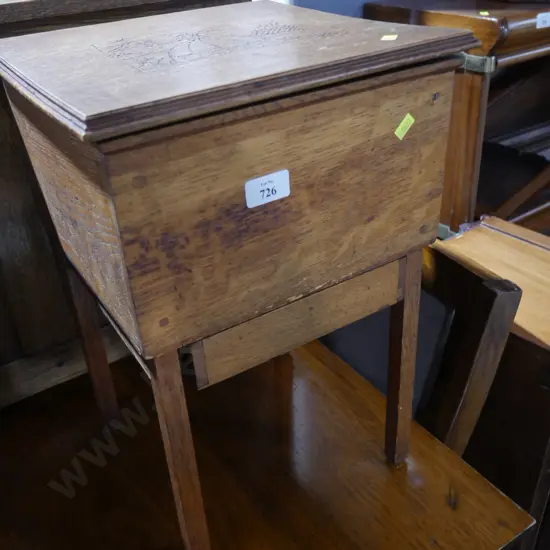 Sewing cabinet and contents