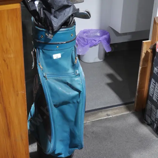 Golf bag and clubs