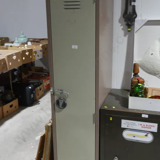 Tall metal locker