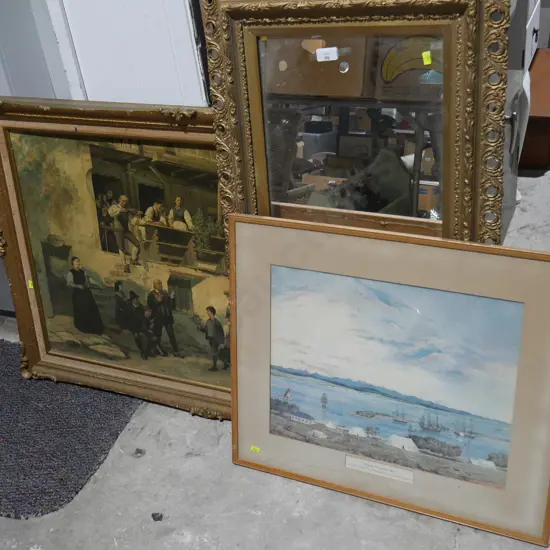Mirror and artworks