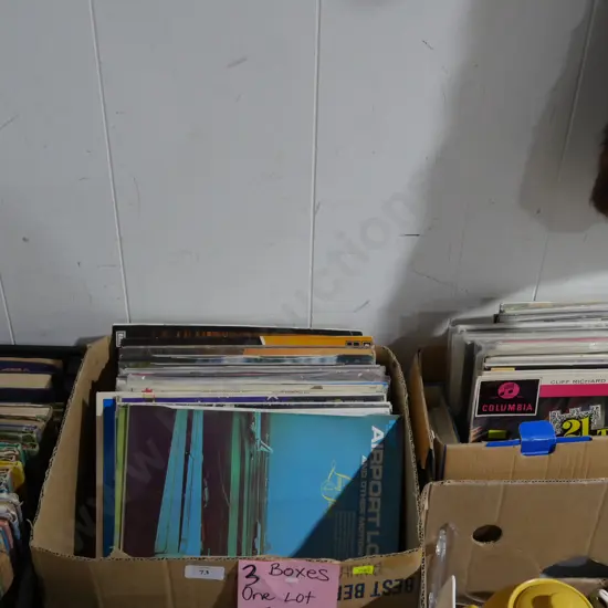 2 Boxes of records