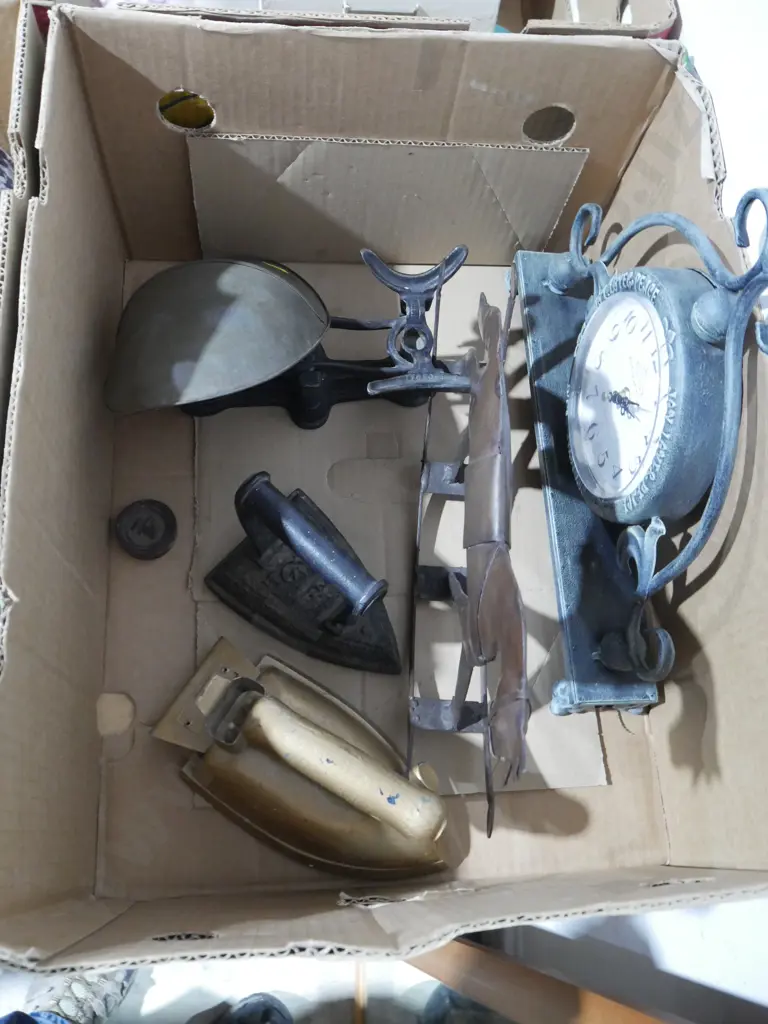 Clock, irons etc Image 1++
