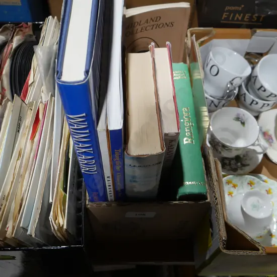 Box of local history books