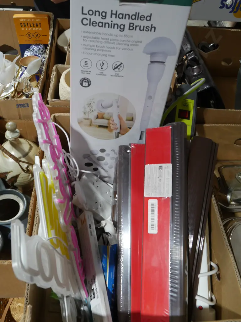Long handle cleaning brush, light up signs etc Image 1++