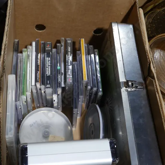 DVDs, PlayStation games