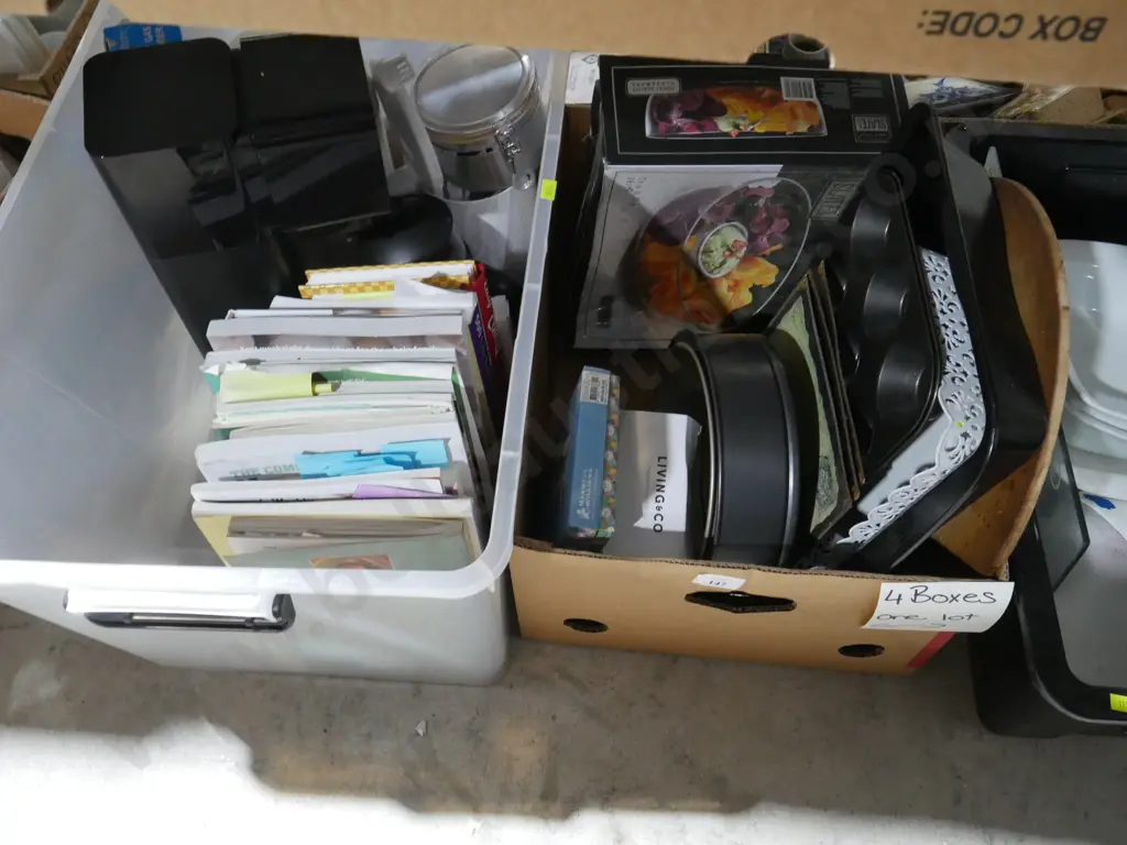4 boxes of kitchenware etc Image 1++