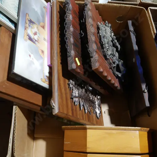 Assorted art, music box