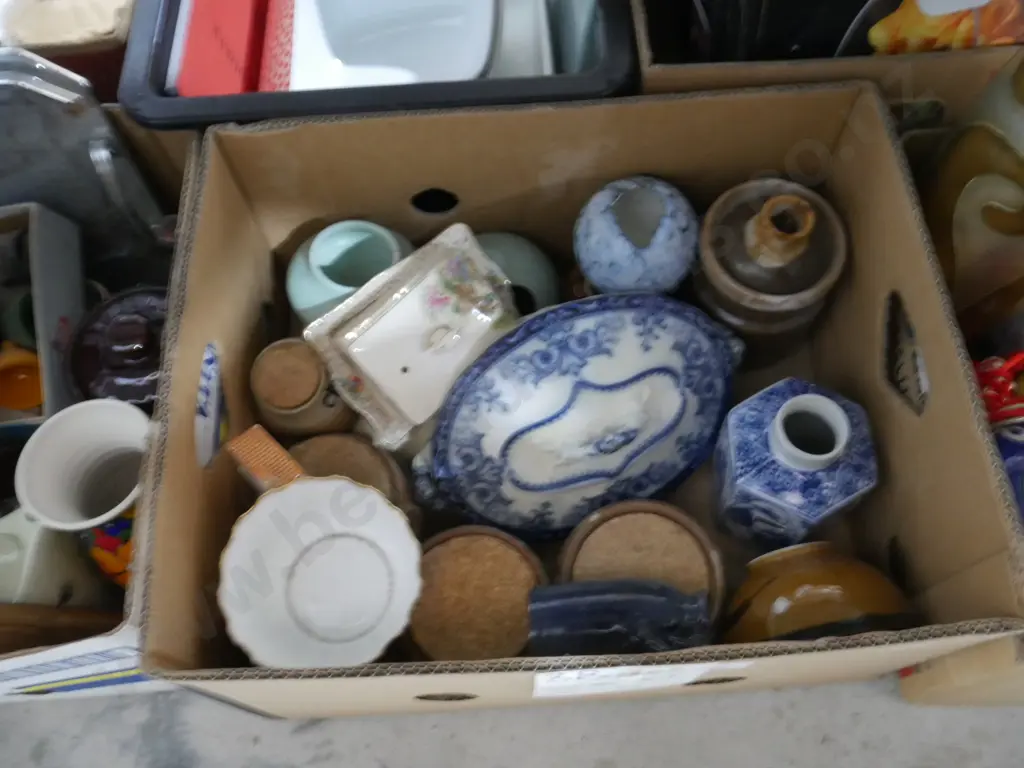 3 boxes of china, pottery etc Image 1++