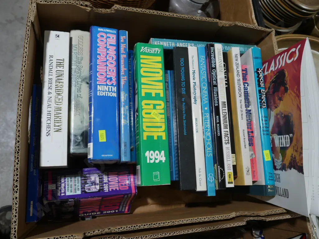 Box of movie/cinema books Image 1++