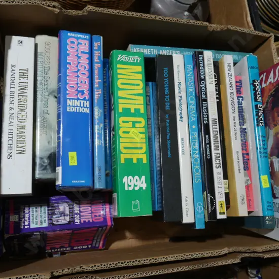 Box of movie/cinema books