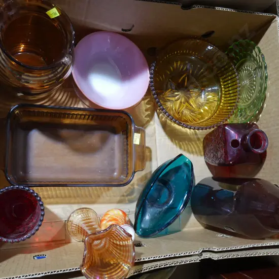 Coloured glassware