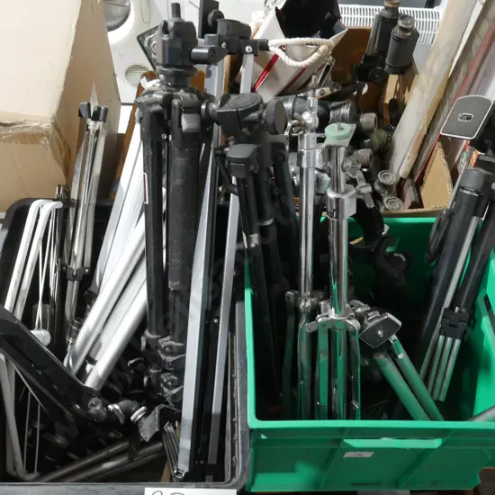 Two boxes of tripods