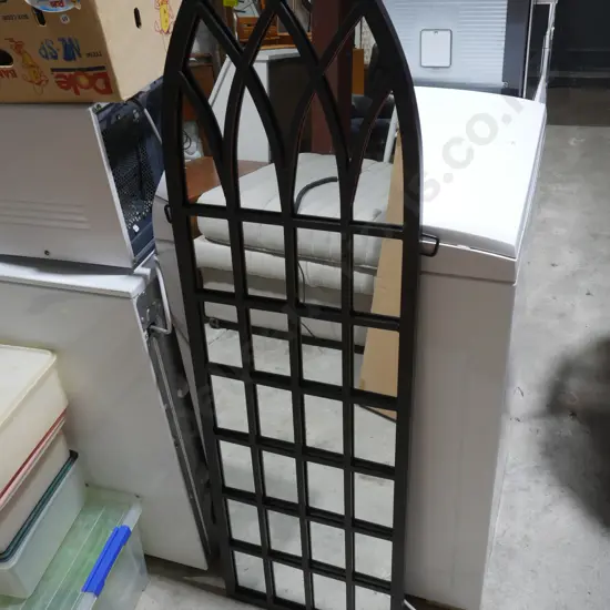 Metal framed mirror