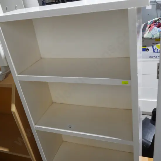 Small white bookcase