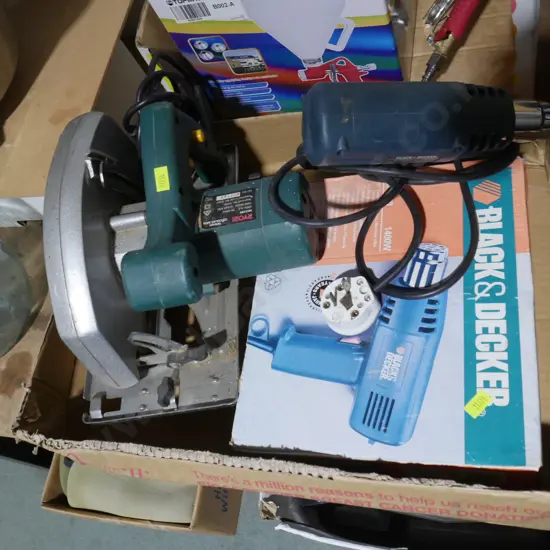 Circular saw and heat gun