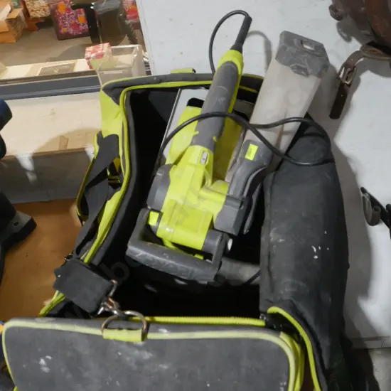 Ryobi sander and tool bag