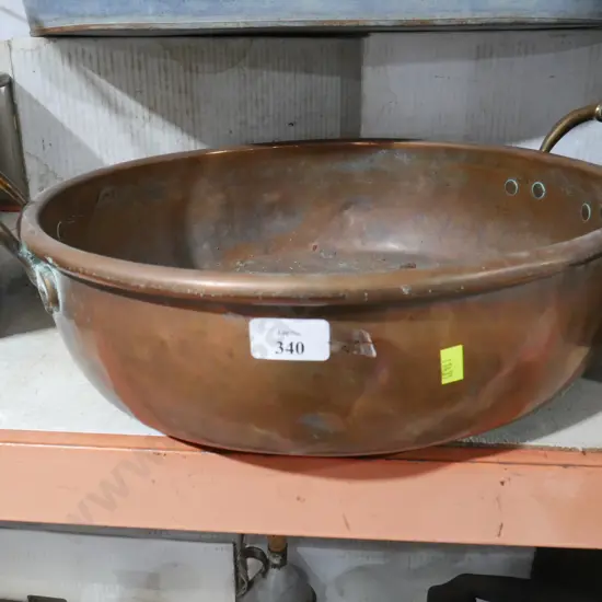 Copper jam pan