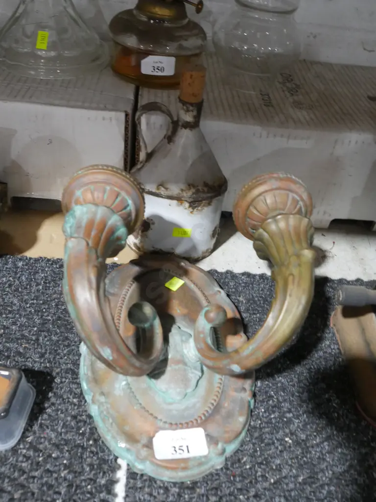 Copper wall hanging candle holder etc Image 1++
