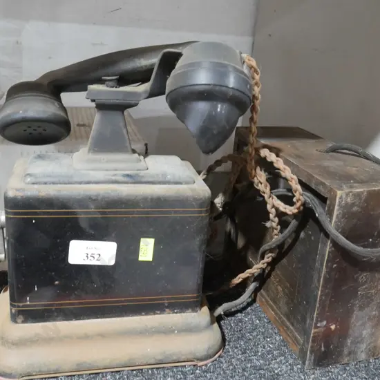 Crank handle telephone