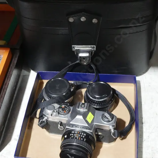 Pentax camera, lenses and bag