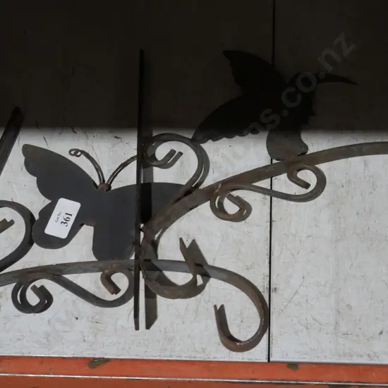 Butterfly and bird wall hooks