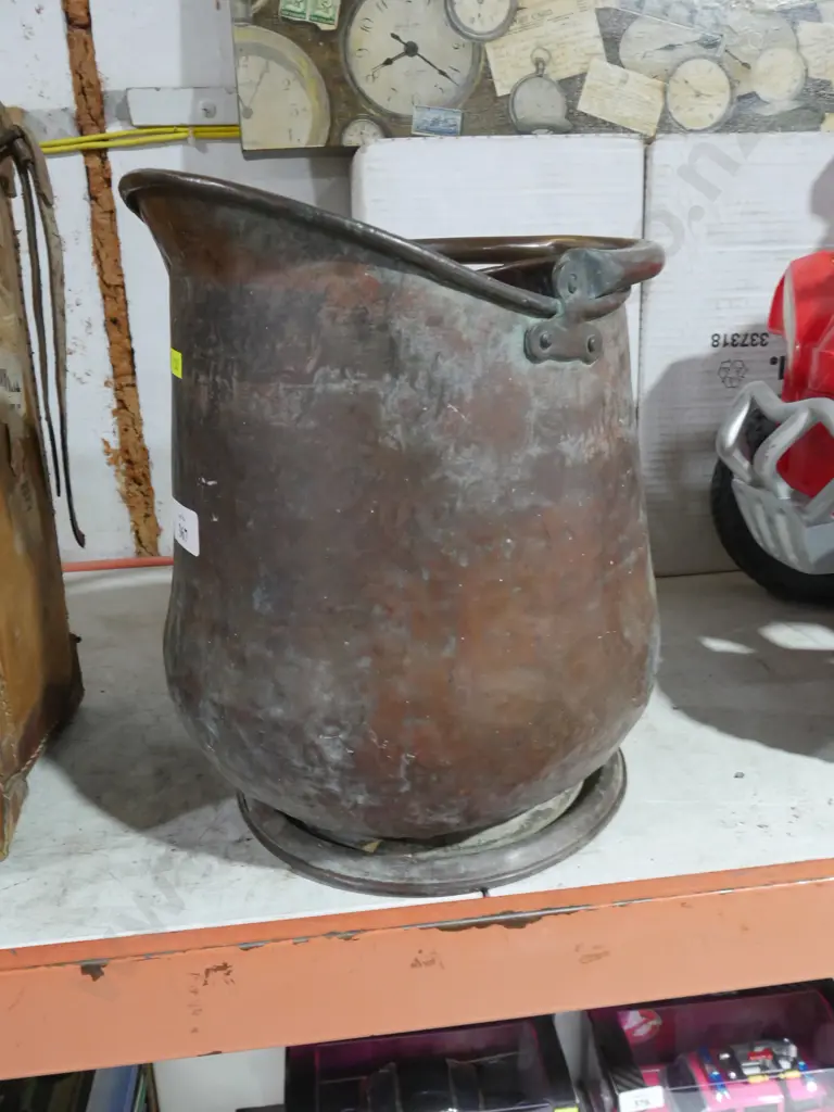 Copper coal bin Image 1++