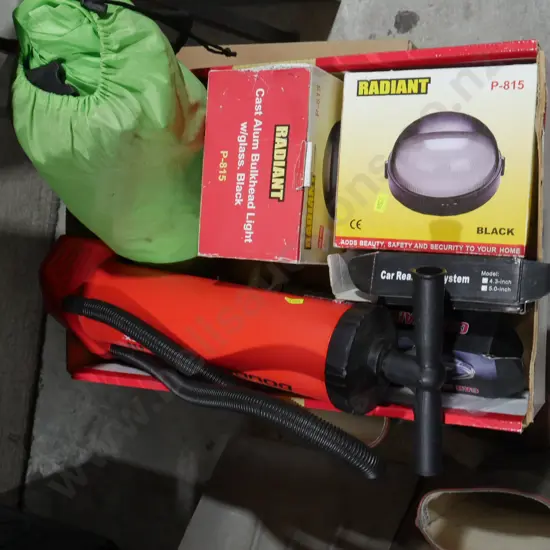 Air pump, light fittings etc