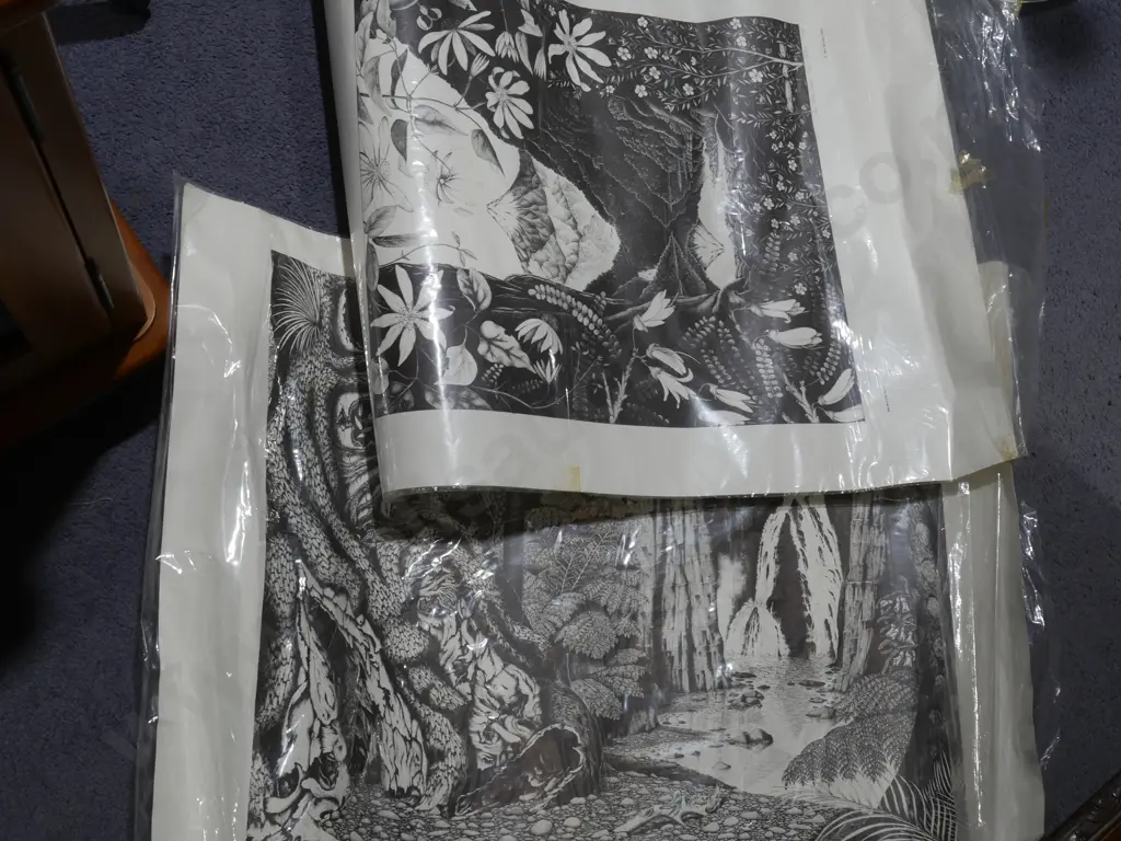 2 black and white prints Image 1++