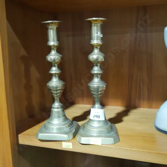 Brass candle holders