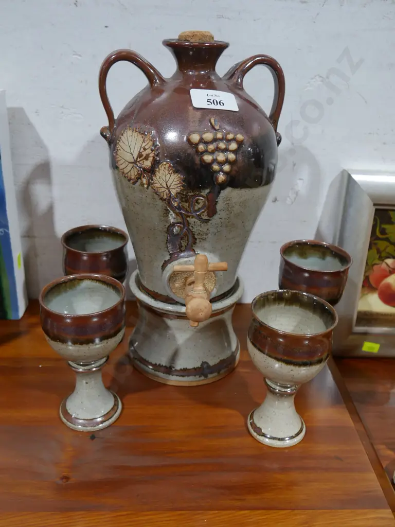 Pottery decanter set Image 1++