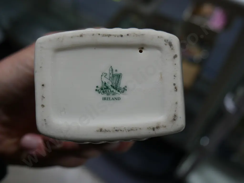 2 Belleek candle holders Image 1++