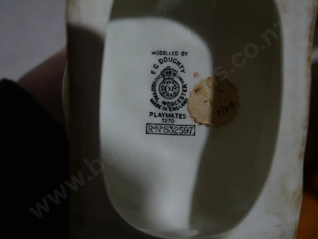 Royal Worcester child and dog ornament Image 1++