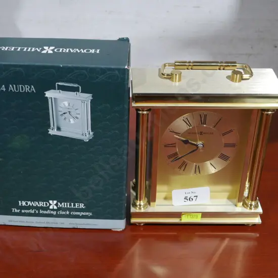 Howard Miller brass clock