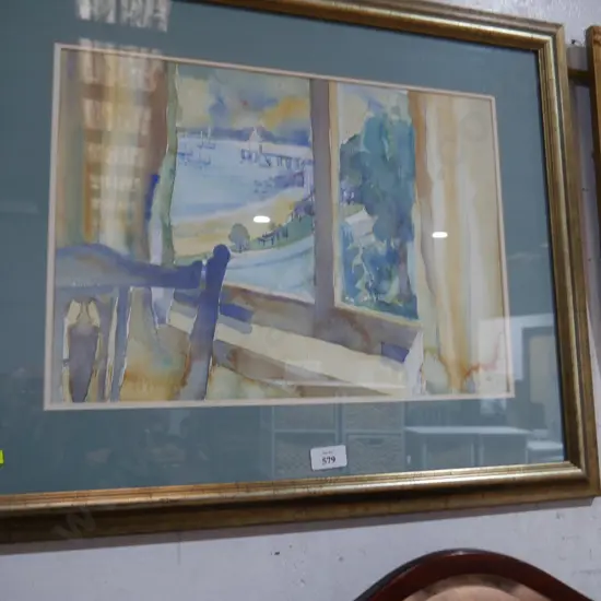 Framed watercolour - Heather Day