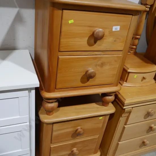 Two bedside drawers