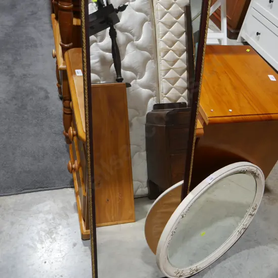 2 framed mirrors