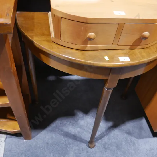 Half round hall table