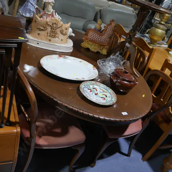 Dining table and 6 chairs