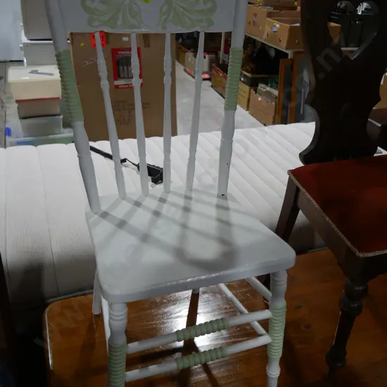 White dining chair