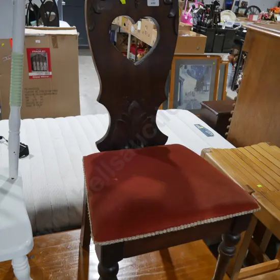 Carved wooden chair