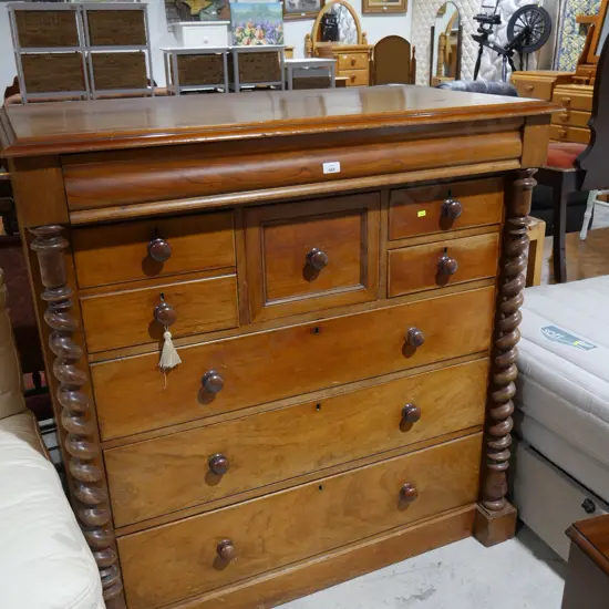 Vintage barley twist scotch chest
